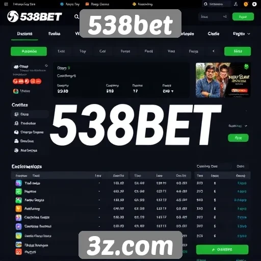 Interface do usuário do site 538bet é intuitiva